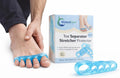 BiotechCare Toe Separator – Gel Toe Spacers & Toe Stretcher, Soft Flexible Silicone Toe Spreaders, Washable Reusable Toe Alignment Spacer for Natural Toe Spacing & Daily Comfort