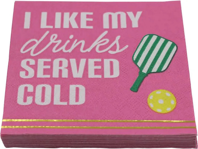 Pickle ball cocktail napkins